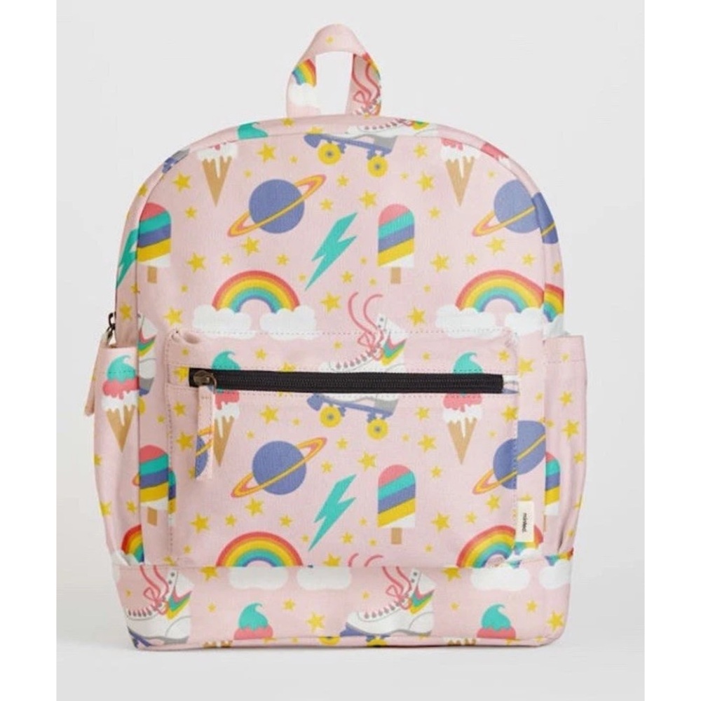 Minted Roller Skate Nostalgia Multicolored Girl Backpack